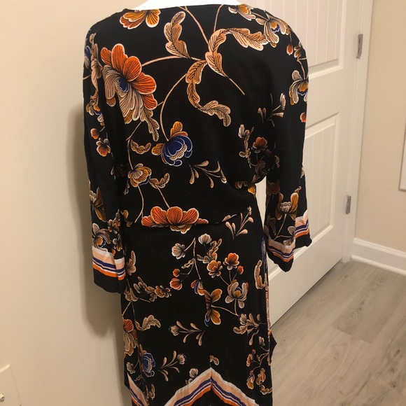 MSK Black Dress with Floral Accents - Picture 2 of 6